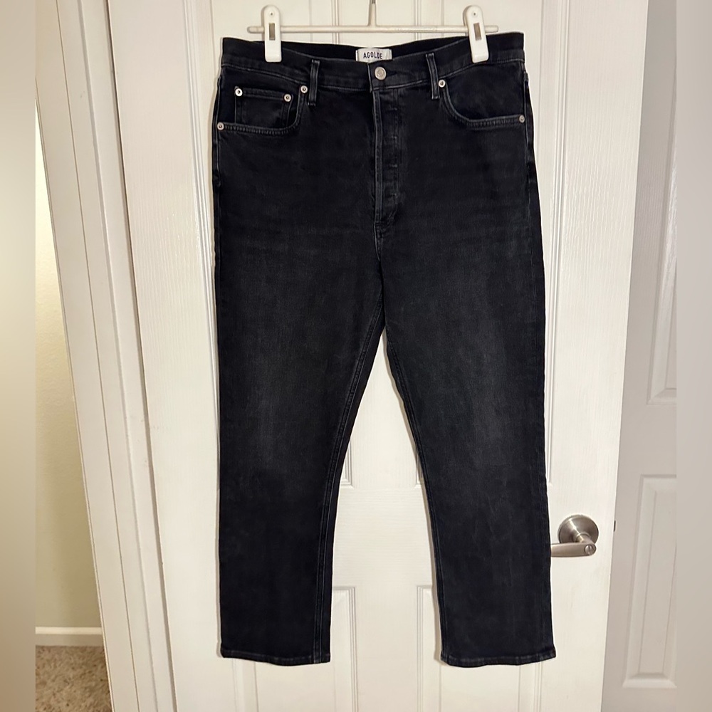 AGOLDE Riley Crop Straight Leg